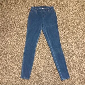 Time & Tru Classic Blue Ankle Length Jeggings, Sz S 4-6, Soft Denim Jeans